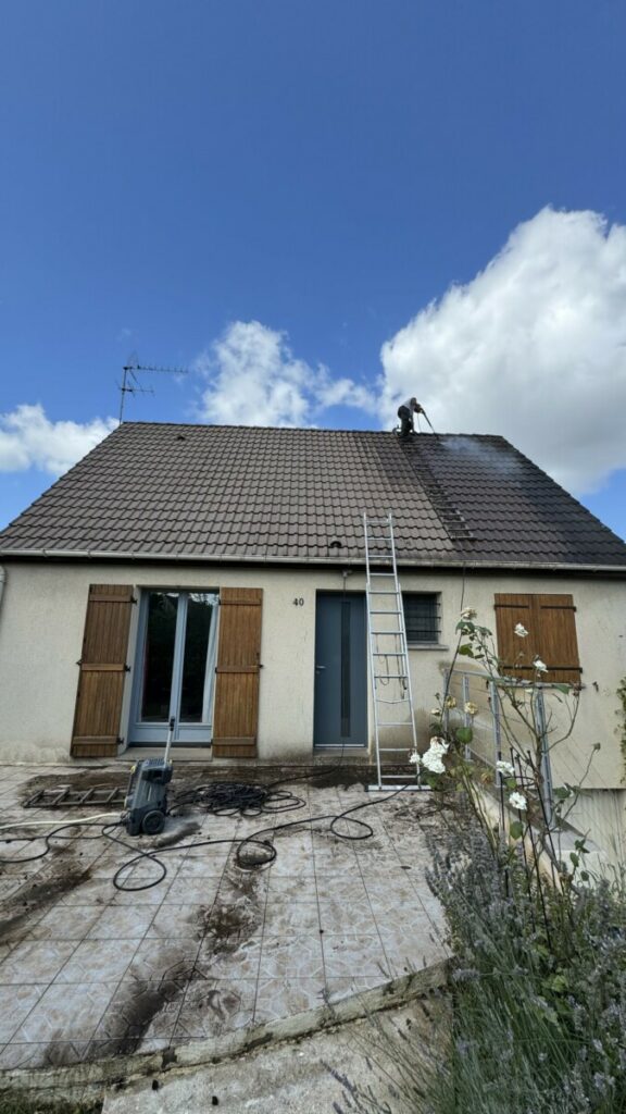 nettoyage toiture 91 Saint Michel sur orge pendant avec hydrofuge dalep 2100 